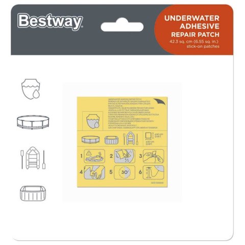 Bestway Zestaw naprawczy Łatki wodoodporne 62091