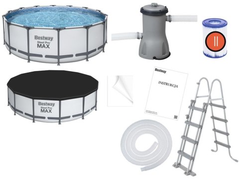 Bestway basen stelażowy 427x122cm 10w1 5612X Bestway basen stelażowy 427x122cm 10w1 5612X