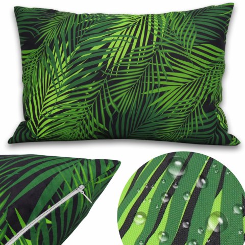 Poszewka wodoodporna Botanic z filtrem UV 40x60 Dark Palms liście zielona Domarex