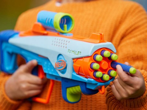 Nerf blaster Elite JR Rookie Pack wyrzutnia 32 naboje tarcze ZA5180 Nerf blaster Elite JR Rookie Pack wyrzutnia 32 naboje tarcze ZA5180