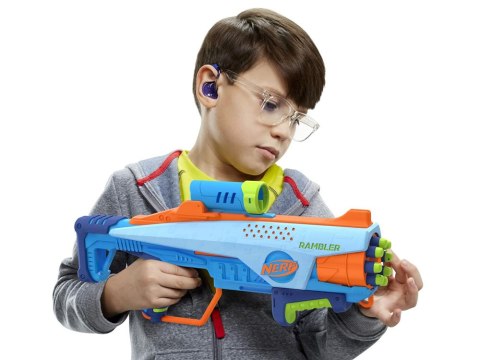 Nerf blaster Elite JR Rookie Pack wyrzutnia 32 naboje tarcze ZA5180 Nerf blaster Elite JR Rookie Pack wyrzutnia 32 naboje tarcze ZA5180