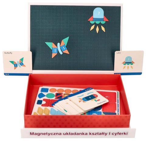 Tablica układanka magnetyczna - Kształty i cyfry Tablica układanka magnetyczna - Kształty i cyfry