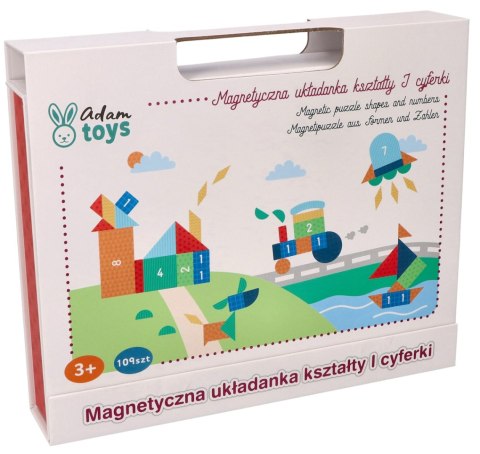 Tablica układanka magnetyczna - Kształty i cyfry Tablica układanka magnetyczna - Kształty i cyfry