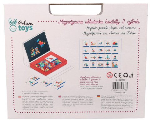 Tablica układanka magnetyczna - Kształty i cyfry Tablica układanka magnetyczna - Kształty i cyfry