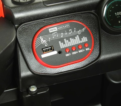 Auto na akumulator dla dzieci 4x4 skóra EVA pilot CAR-JM-14-CZERWONY Auto na akumulator dla dzieci 4x4 skóra EVA pilot CAR-JM-14-CZERWONY