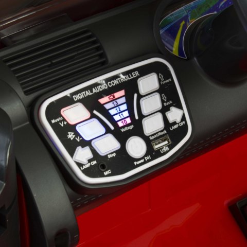 Auto na akumulator dla dzieci 4x4 skóra EVA pilot CAR-JM-17-BIAŁY Auto na akumulator dla dzieci 4x4 skóra EVA pilot CAR-JM-17-BIAŁY
