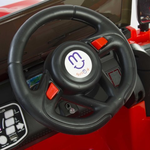 Auto na akumulator dla dzieci 4x4 skóra EVA pilot CAR-JM-17-BIAŁY Auto na akumulator dla dzieci 4x4 skóra EVA pilot CAR-JM-17-BIAŁY