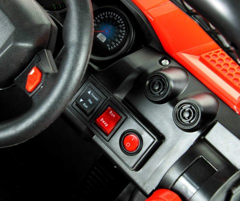 Auto na akumulator dla dzieci 4x4 skóra EVA pilot CAR-JM-6-CZERWONY Auto na akumulator dla dzieci 4x4 skóra EVA pilot CAR-JM-6-CZERWONY