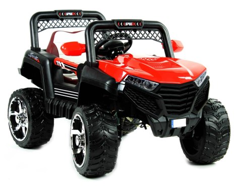 Auto na akumulator dla dzieci 4x4 skóra EVA pilot CAR-JM-6-CZERWONY Auto na akumulator dla dzieci 4x4 skóra EVA pilot CAR-JM-6-CZERWONY