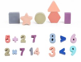 Montessori Puzzle CYFERKI DREWNO Trening MÓZGU