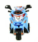 Motor na akumulator dla dzieci kufer LED MOTO-S-2-NIEBIESKI