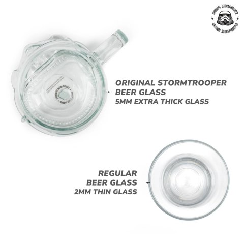 Star Wars - Kufel szklany STORMTROOPER 600 ml Star Wars - Kufel szklany STORMTROOPER 600 ml