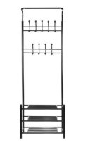 Wieszak na ubrania - stojak z półką na buty 15744