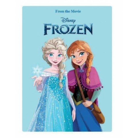 Koc polarowy 100x140 Frozen Anna i Elsa niebieski pled dziecięcy S24