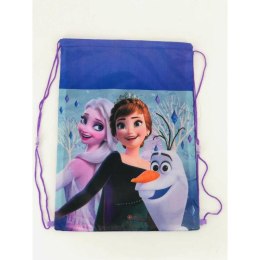 Worek szkolny na buty Frozen 1 Anna Elsa niebieski W24