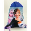 Worek szkolny na buty Frozen 1 Anna Elsa niebieski W24