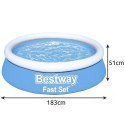 Basen rozporowy 183x51cm- BESTWAY 57392