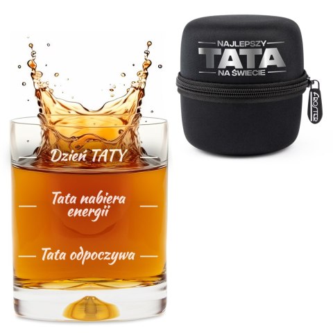 Szklanka do whisky z nadrukiem dla Taty - Prezent dla Taty - na Dzień Ojca