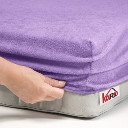 Prześcieradło frotte z gumką 80x160 fioletowe 022 grube 200g/m2 KARO