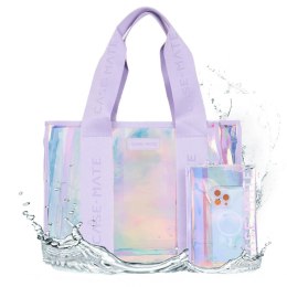 Case-Mate Soap Bubble Beach Tote with Phone Pouch - Wodoodporna torba plażowa na ramię z etui na smartfon (Iridescent)