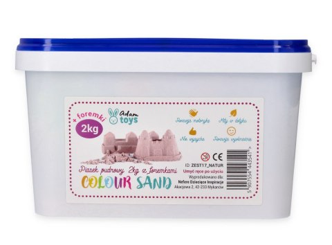 Zestaw - piasek kinetyczny ColourSand 2kg różowy + foremki i łopatka Zestaw - piasek kinetyczny ColourSand 2kg różowy + foremki i łopatka