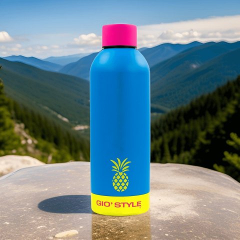 Butelka termiczna 0,75L Kamai Gio Style, stal nierdzewna, niebieska Butelka termiczna 0,75L Kamai Gio Style, stal nierdzewna, niebieska