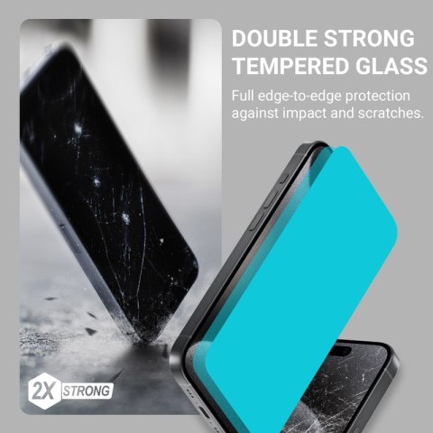 Crong EasyShield 2-Pack - Szkło hartowane iPhone 15 Pro (2 sztuki) Crong EasyShield 2-Pack - Szkło hartowane iPhone 15 Pro (2 sztuki)