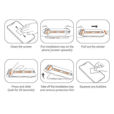 Crong EasyShield 2-Pack - Szkło hartowane iPhone 15 Pro (2 sztuki) Crong EasyShield 2-Pack - Szkło hartowane iPhone 15 Pro (2 sztuki)
