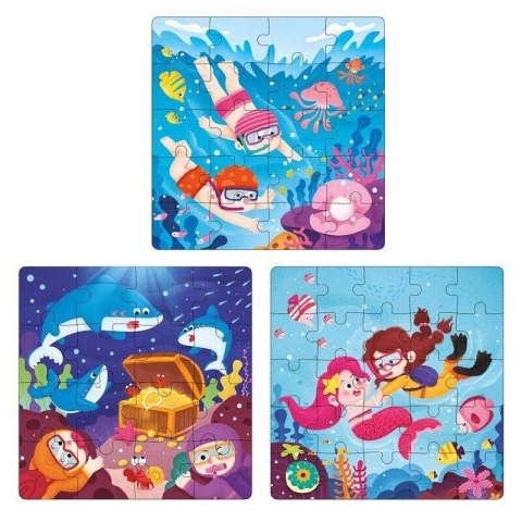 Magnetyczna książeczka puzzle 3w1 - Podwodny świat Magnetyczna książeczka puzzle 3w1 - Podwodny świat