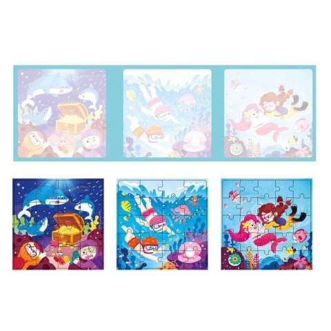 Magnetyczna książeczka puzzle 3w1 - Podwodny świat Magnetyczna książeczka puzzle 3w1 - Podwodny świat