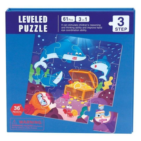 Magnetyczna książeczka puzzle 3w1 - Podwodny świat Magnetyczna książeczka puzzle 3w1 - Podwodny świat