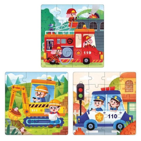 Magnetyczna książeczka puzzle 3w1 - Zawody Magnetyczna książeczka puzzle 3w1 - Zawody