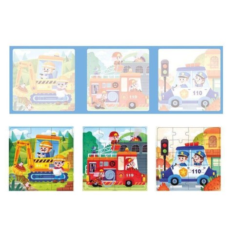 Magnetyczna książeczka puzzle 3w1 - Zawody Magnetyczna książeczka puzzle 3w1 - Zawody