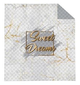 Narzuta dekoracyjna 220x240 Sweet Dreams biała złota szara marmur K_57 112 Bedspread