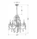 Aurora zwis 5*40W E14 chrom