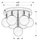 Etiuda plafon 7xG9/40W 230V nikiel mat