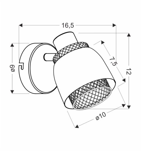 Aleksandria lampa kinkiet czarny 1x40W E14 klosz czarny+złoty Aleksandria lampa kinkiet czarny 1x40W E14 klosz czarny+złoty