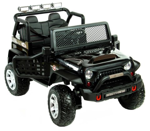 Auto na akumulator dla dzieci 4x4 skóra EVA pilot CAR-JM-7-CZARNY Auto na akumulator dla dzieci 4x4 skóra EVA pilot CAR-JM-7-CZARNY
