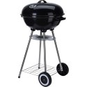 GRILL OGRODOWY KULISTY REX STALOWY ŚR.46CM