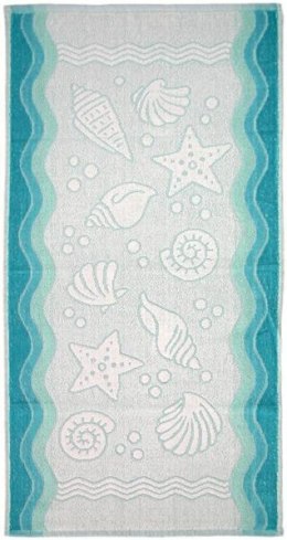 Ręcznik Flora Ocean 70x140 turkusowy bawełniany frotte 380 g/m2 Greno