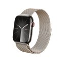 Crong Milano Steel - Pasek ze stali nierdzewnej do Apple Watch 42/44/45/49 mm (szampański)