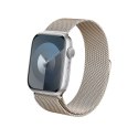 Crong Milano Steel - Pasek ze stali nierdzewnej do Apple Watch 42/44/45/49 mm (szampański)