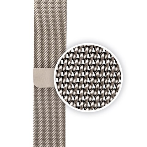 Crong Milano Steel - Pasek ze stali nierdzewnej do Apple Watch 42/44/45/49 mm (szampański) Crong Milano Steel - Pasek ze stali nierdzewnej do Apple Watch 42/44/45/49 mm (szampański)