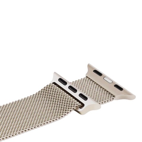Crong Milano Steel - Pasek ze stali nierdzewnej do Apple Watch 42/44/45/49 mm (szampański) Crong Milano Steel - Pasek ze stali nierdzewnej do Apple Watch 42/44/45/49 mm (szampański)