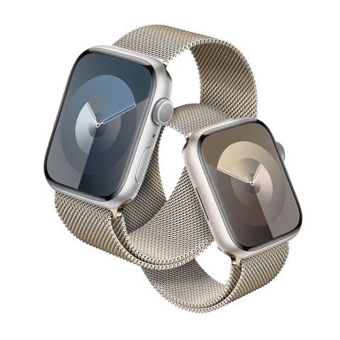 Crong Milano Steel - Pasek ze stali nierdzewnej do Apple Watch 42/44/45/49 mm (szampański) Crong Milano Steel - Pasek ze stali nierdzewnej do Apple Watch 42/44/45/49 mm (szampański)