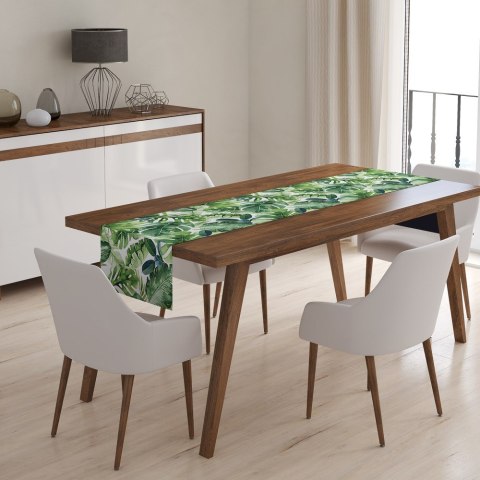 Bieżnik obrus 45x140 zielony liście 4270 A Panama 17 Bieżnik obrus 45x140 zielony liście 4270 A Panama 17