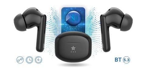 Słuchawki bezprzewodowe Giewont RealSound PRO ANC ENC GWS800-1 Czarne Słuchawki bezprzewodowe Giewont RealSound PRO ANC ENC GWS800-1 Czarne