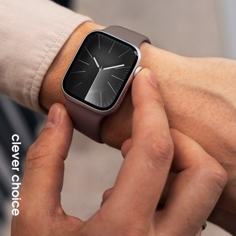 Crong Liquid - Pasek Apple Watch 42/44/45/49 mm (brązowy)