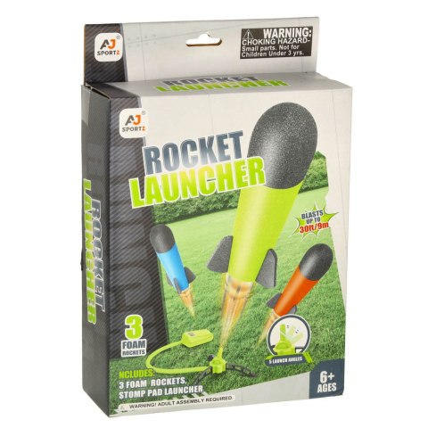 Wyrzutnia rakiet piankowych Power launcher rocket x3 Wyrzutnia rakiet piankowych Power launcher rocket x3