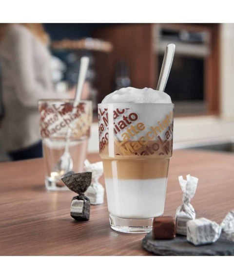 Zestaw 2szklanek z łyżeczkami do Latte Solo - Leonardo Zestaw 2szklanek z łyżeczkami do Latte Solo - Leonardo
